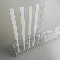 Support de papier de test de parfum acrylique 12 trous pour bandes de parfum/bande de buvard de parfum présentoir translucide