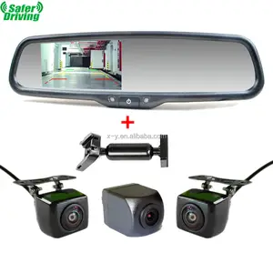 Rear View Camera Waterproof Parking System 4.3'' Car Rear View Mirror Monitor