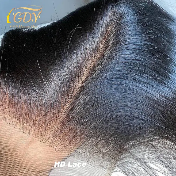 Penutupan Frontal renda atas murah 10A rambut manusia Indian mentah 13x6 13x4 4x4 5x5 6x6 Swiss transparan HD renda Frontal dan penutupan