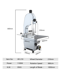 Machine de découpe de viande électrique, trancheur Semi-automatique, appareil de boucher, économique - Product Image 2
