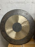 Vansir 16" China Bronze Tin Alloy Hand Hammered Percussion Chau Gong Mallet Covered Cotton Cloth Professional Performance Sound