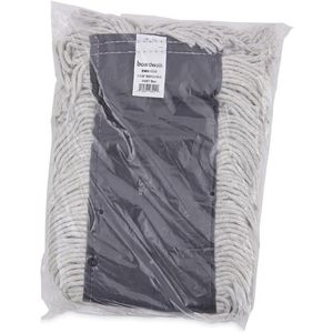 Boardwalk 24 In. X 5 In. Disposable <b>Dust</b> Mop Head White-Cotton/Synthetic Cut End - Product Image 5