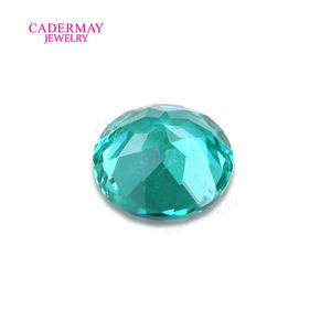 Cadermay prezioso Neon Paraiba ittrio alluminio <span class=keywords><strong>granato</strong></span> rotondo taglio brillante pietra gemma sfusa <span class=keywords><strong>granato</strong></span> sintetico con fessura - Product Image 3