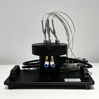 Équipement compact de laboratoire thermique circulaire de table pour l'expérimentation de conduction radiale de la chaleur, destiné à l'enseignement en laboratoire professionnel.