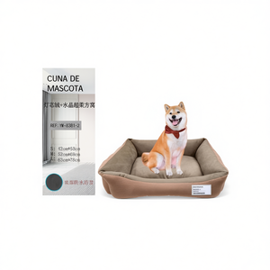 Set di 3 Cucce per Cani Super Morbide Rosa Carne in Corduroy+Crystal - Product Image 2