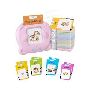 Tarjetas de Aprendizaje de Idiomas para Niños, de Plástico, con Forma de Oso, en Francés+Inglés, para Niños Pequeños, con 224 Palabras Visuales - Product Image 1
