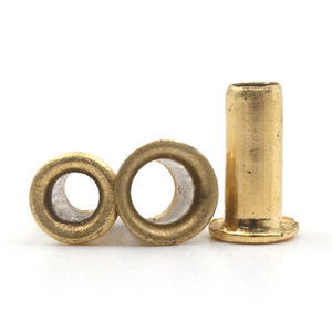 Remache de latón con ojal, remache hueco, remache de pasaje, tubo independiente, herramienta de perforación doble, estándar GB8762 - Product Image 1
