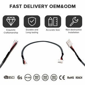 Adaptateur de connecteur de boîtier de borne personnalisé JST PH 2.0 Molex 1.25mm Pas de 2 à 4 broches PTFE/PBT Cuivre étamé IP65 Câble PCB - Product Image 3