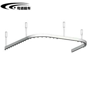 Rail de rideau médical en aluminium en forme de L, moderne, à simple rail, pour hôpitaux et salons de beauté - Vente directe - Product Image 1
