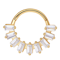 Bijoux de corps éternels en métal 14K Piercing bijoux Segment Ring Hing Clicker Ring Ear Piercings
