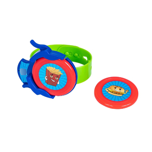 Reloj de juguete para niños con discos de lanzamiento Juego de pulsera de plástico interactivo divertido para niños y niñas Accesorio de juego al aire libre Disco volante - Product Image 1
