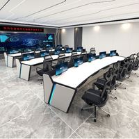 Console de contrôle des données, table de travail antistatique, gestion des câbles intégrée, bureau d'opérateur modulaire extensible