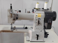 Machine à coudre industrielle RONMACK RM-335 à point noué, simple aiguille, cylindrique, triple entraînement, commande électronique, pour usine de confection