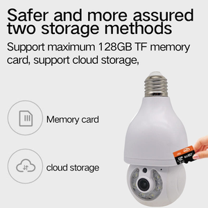 Chất lượng cao 1080P HD Wifi Bóng đèn không dây máy ảnh đầy đủ màu sắc tầm nhìn ban đêm di động phát hiện báo động <span class=keywords><strong>Camera</strong></span> An Ninh - Product Image 4