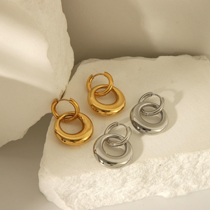 Fashionable and luxurious designer elegant <b>earrings</b> for women, stainless steel <b>earrings</b>. - Product Image 3