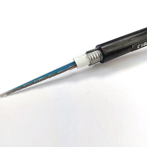 สายเคเบิลใยแก้วนำแสงแบบริบบิ้นสำหรับภายนอกอาคาร GYDXTW ขายดี รุ่น <span class=keywords><strong>SM</strong></span> G652D <span class=keywords><strong>2</strong></span>-144 คอร์ แบบหลอดหลวม มีโครงสร้างเสริมความแข็งแรงด้วยโลหะ - Product Image 3