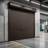 Porte en acier coloré à isolation thermique 95 mm pour devanture de magasin commercial
