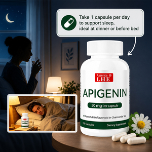 Extractos de plantas de apigenina herbal de 50 mg por cápsula que apoyan niveles saludables de cortisol para hombres y mujeres, 120 cápsulas de apigenina. - Product Image 2