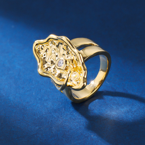 Anillos de dedo de gama alta de moda 011765, joyería india de Zirconia cúbica AAA para mujer, accesorios de joyería de compromiso de boda - Product Image 3