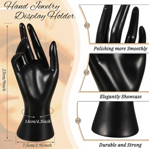 Set de Exhibición de Joyería con Maniquíes: Incluye Busto de Boutique, Soporte para Pendientes, Exhibidor de Mano, Soporte para Pulseras y Anillos - Product Image 4