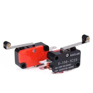 V-156-1C25 15A The micro switch, Push Button SPDT Momentary Snap Action Limit switch, travel switch
