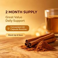 Compléments alimentaires végétaliens à marque privée, capsules de cannelle de Ceylan naturelle, superaliments, vitamines, certifiés pour la santé