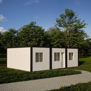Maison conteneur préfabriquée moderne et respirante Zaoye, 3 pièces, design carré détachable pour usage bureautique, garantie 1 an, Shanghai - Product Image 1