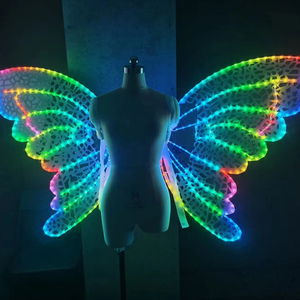 Alas de mariposa con luz LED Suministros para fiestas de disfraces Alas de mariposa luminosas Venta caliente - Product Image 1