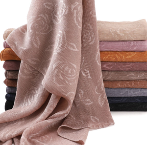 Hijab en jersey de coton pour femme, châle doux et extensible 70 x 170 cm, foulard de prière modeste, collection Printemps - Product Image 3