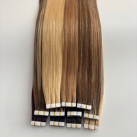 Extensions de cheveux à bandes adhésives en gros, installation facile, double épaisseur, pointes épaisses, cheveux brésiliens naturels Remy non traités, fournisseurs de bandes adhésives pour extensions