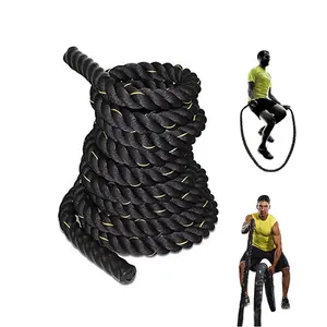 Home Gym Workouts Sports Exercise Training Rope 9m 12m 15m Length Heavy Weighted Jump Ropes for Fitness 2 inch Battle Rope