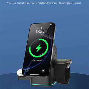 Base de Carga Magnética 2025 para iPhone 16 15 14 13 12 Pro Max Samsung <span class=keywords><strong>Xiaomi</strong></span> 30W 3 en 1 con Rotación Automática Táctil Inalámbrica - Product Image 5