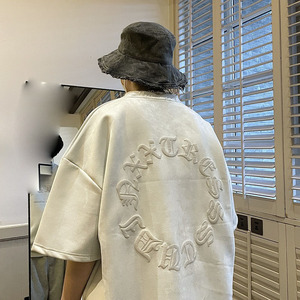 T-<span class=keywords><strong>shirt</strong></span> personnalisé imprimé bouffant Streetwear grande taille <span class=keywords><strong>vintage</strong></span> lavé 100% coton t-<span class=keywords><strong>shirt</strong></span> unisexe impression 3d bouffée t-shirts - Product Image 4