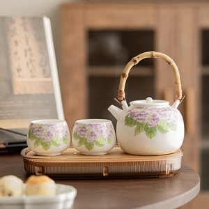 ชุดน้ำชาจีน ชุดกาน้ำชา 1 ใบ และถ้วยชา 4 ใบ ชุดน้ำชาคุนฟูสุดหรู - Product Image 4