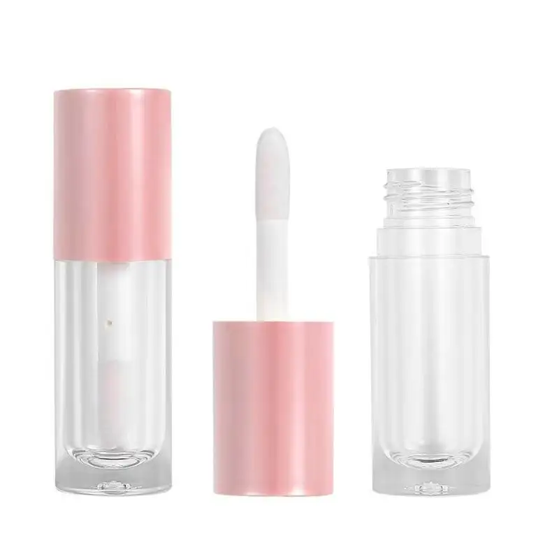 Cosmetic 6ml Pink Lip Gloss Tube Containers Various Glitter Empty Liquid Lipstick Packaging