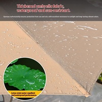 Grand parasol manuel commercial robuste avec mât central, imperméable, résistant aux UV, style chinois moderne, pour usage extérieur