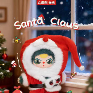 2025 Лидер продаж, новинка, Детская плюшевая шкатулка с тремя рождественскими вставками, милая Коллекционная кукла для украшения, зажим для сумки - Product Image 2