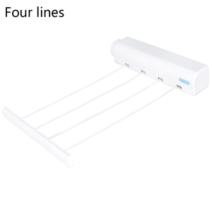 Séchoir à <span class=keywords><strong>linge</strong></span> mural rétractable 4/5 fils, pour intérieur et extérieur, <span class=keywords><strong>corde</strong></span> à <span class=keywords><strong>linge</strong></span> - Product Image 2