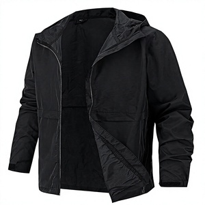 Veste coupe-vent à capuche pour homme, imperméable, imprimé paisley, manches longues, couleur unie, taille élastique, légère, décontractée, hiver - Product Image 1