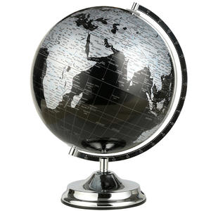Globo Terráqueo Educativo Giratorio Tianyu de 32 cm, Mapa del Mundo en Inglés, Adorno para Decoración de Hogar u Oficina, Diseño Moderno, Pintura Metálica - Product Image 1