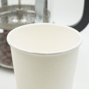 Custom Printed Eco-Friendly Biodegradable Double Wall Coffee <b>Cups</b> with Sleeve and Lid for Mineral Water White Paper Wholesale - Product Image 4