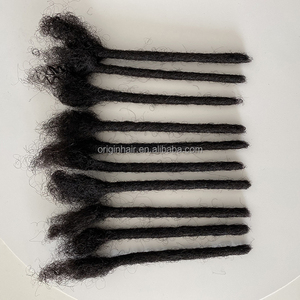 Extensions de dreadlocks en <span class=keywords><strong>cheveux</strong></span> humains 100% naturels, <span class=keywords><strong>afro</strong></span> crépus, 0,2/0,4/0,6/0,8 cm, vente en gros - Product Image 2