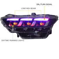Phare LED DRL 12V 36W 6000K Longue Durée pour Mustang 2023-2025 Accessoires Auto Adaptation Universelle Jaune Blanc Violet Bleu Lumière de Voiture