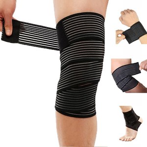 Có Thể Điều Chỉnh Cú Đúp Đầu Gối Cho Thể Thao Đầu Gối Kết Thúc Tốt Đẹp Đàn Hồi Dây Đeo Đầu Gối Mắt Cá Chân Kháng Ban Nhạc Tự Dính Băng Cử Tạ Dây Đeo - Product Image 4