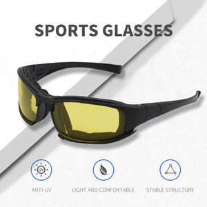 चश्मा शूटिंग रात दृष्टि साफ चश्में सामरिक धूप का चश्मा चश्मा रणनीति - Product Image 4