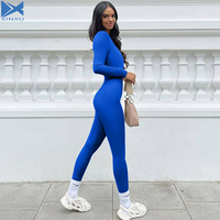 Combinaison de yoga à manches longues en spandex/nylon respirant et sans couture, imprimé sport, 6 couleurs, pour femmes, XINXU Spring
