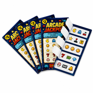 Cartes à déchirer personnalisées en carton de haute qualité avec impression recto-verso, écologiques, pour jeu, avec cinq fenêtres et languettes à tirer - Product Image 3