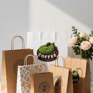 Bolsas de Papel Kraft Blancas Ecológicas con Logotipo Personalizado, Bolsas de Empaque para Alimentos con Material Ecológico y Precio Directo de Fábrica - Product Image 4