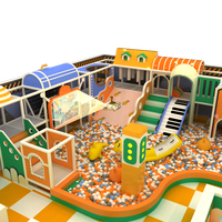 Équipement de terrain de jeu intérieur pour enfants en gros, direct usine, avec piscine à balles, toboggan, structure interactive à écran et structure d'escalade sur le thème de la maison