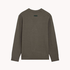 Suéter de Punto para Hombre, Estilo Clásico, Otoño Invierno, Holgado, Casual, Cuello Redondo, Manga Larga, Grueso - Product Image 2